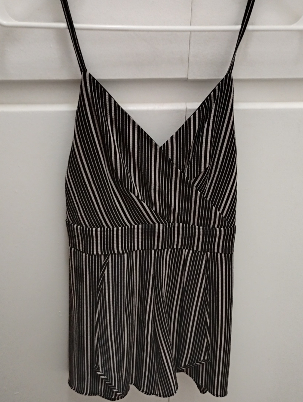 Women’s Black & White Striped Romper